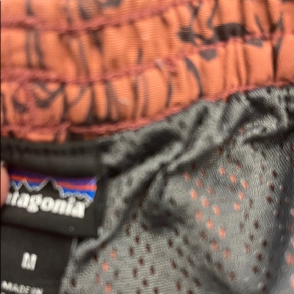 Patagonia Maroon and Black Patterned Shorts - Picture 5 of 6